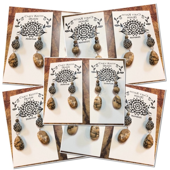 Picture Jasper Earrings I - Picture 2 of 8